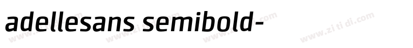 adellesans semibold字体转换